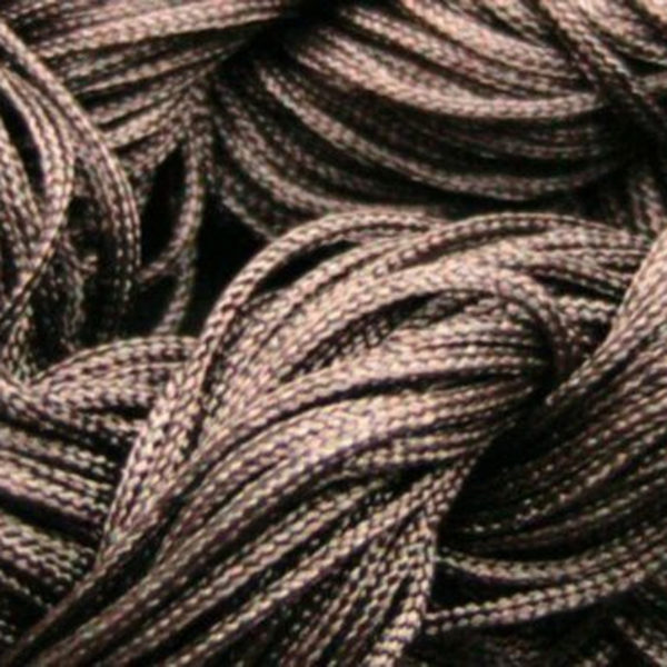 1 Hank ( 30 Metres ) Nylon Braided Braiding Cord Thread 1mm Kumihimo Brown V200