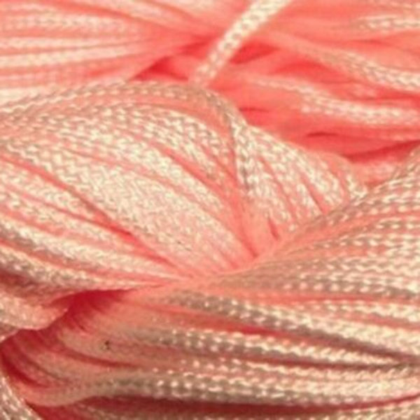 1 Hank ( 30 Metres ) Nylon Braided Braiding Cord Thread 1mm Kumihimo Peach T18