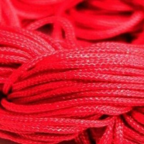 1 Hank ( 30 Metres ) Nylon Braided Braiding Cord Thread 1mm Kumihimo Red T13