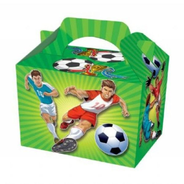 10 Party Food Boxes Loot Lunch Cardboard Gift Boxes Football