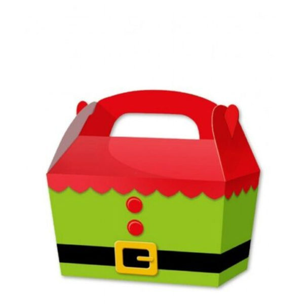 10 x Treat Boxes Cupcake Gift Bags Kids ML Elf