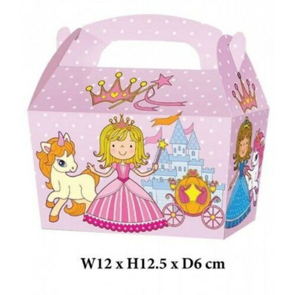 10 x Treat Boxes Cupcake Gift Bags Kids ML Princess