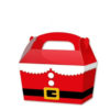 10 x Treat Boxes Cupcake Gift Bags Kids ML Santa