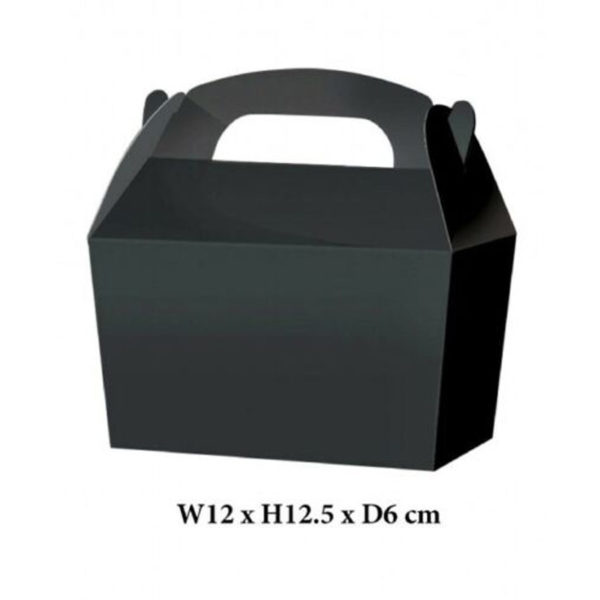 10 x Treat Boxes Cupcake Gift Party Loot Bag ML Black