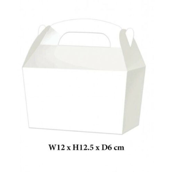 10 x Treat Boxes Cupcake Gift Party Loot Bag ML White