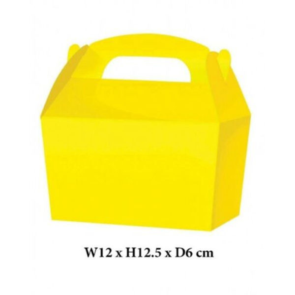 10 x Treat Boxes Cupcake Gift Party Loot Bag ML Yellow