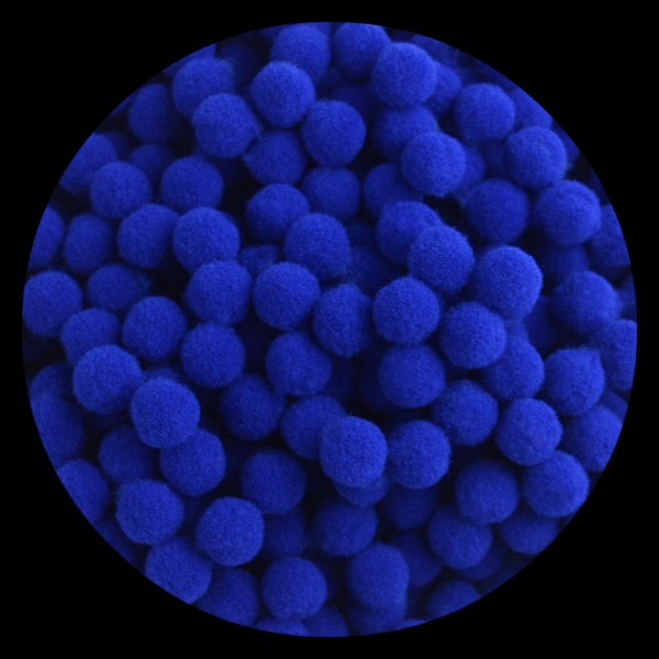 10mm & 15mm Fluffy Craft Pompoms Mini Pom Poms Dark Blue