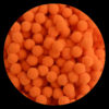 10mm & 15mm Fluffy Craft Pompoms Mini Pom Poms Orange