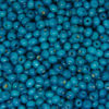 200 Pcs 8mm ROUND WOODEN BEADS WOOD CRAFT BEAD BLUE