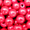 Round Glass PEARL Beads Various Sizes and Colours ML Berry Red