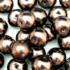 Round Glass PEARL Beads Various Sizes and Colours ML Chocolate