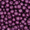 Round Glass PEARL Beads Various Sizes and Colours ML Rich Purple