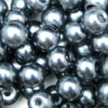 Round Glass PEARL Beads Various Sizes and Colours ML Slate Grey