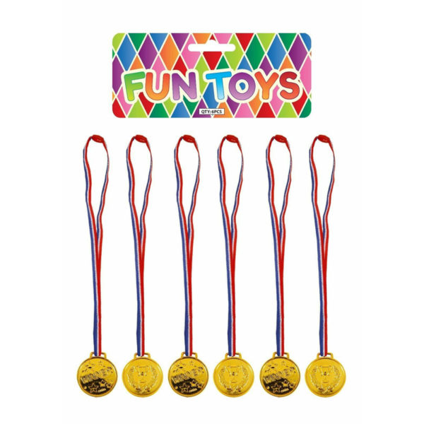 Children's Birthday Party Bag Filler Toys Gold Medals