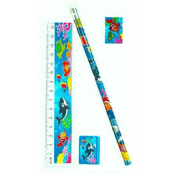 Children's Birthday Party Bag Filler Toys Sealife Pencil Set