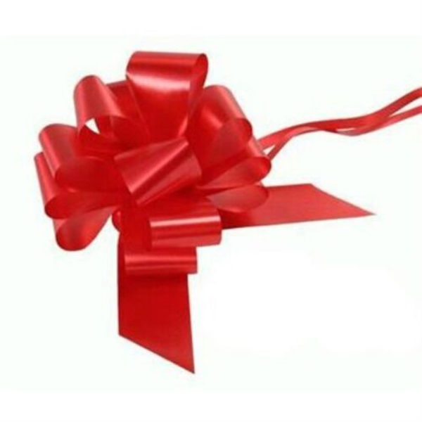 Large 50mm Party Pull Bows Floristry ML Bright Red