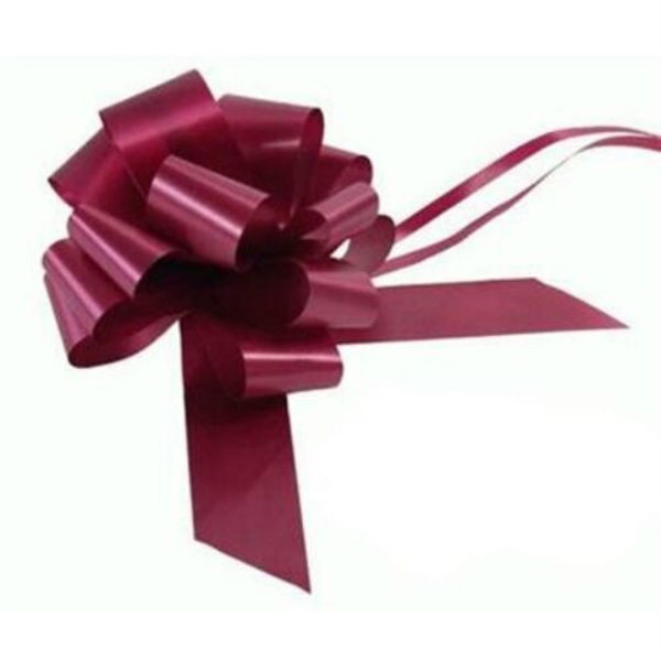 Large 50mm Party Pull Bows Floristry ML Burgundy