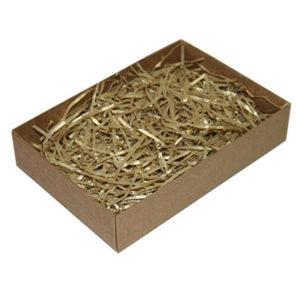 Luxury Shredded Kraft Hamper Paper Gift Box Packaging Filler 100g Metallic Gold