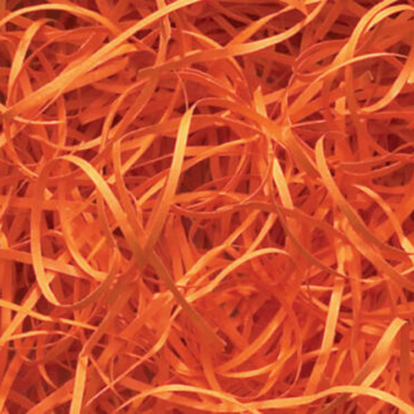 Luxury Shredded Kraft Hamper Paper Gift Box Packaging Filler 100g Orange