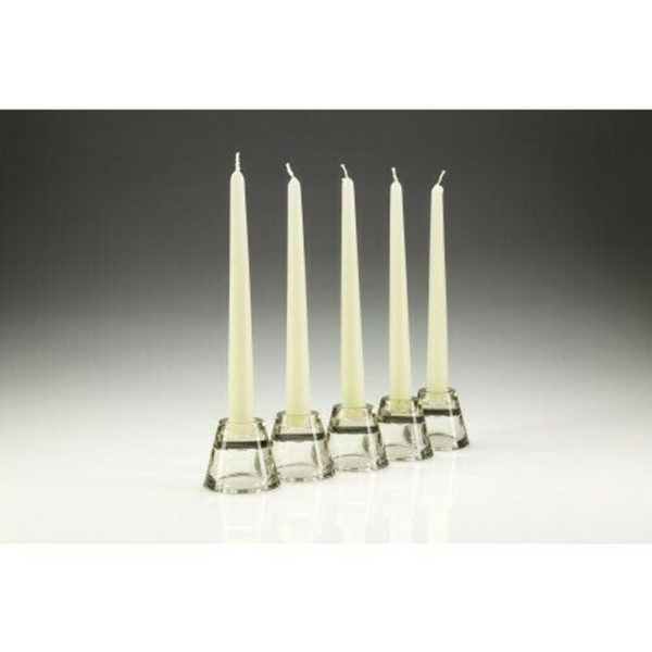 6 x Tapered Dinner Candles NON-DRIP Candles Ivory