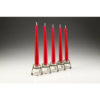6 x Tapered Dinner Candles NON-DRIP Candles Red