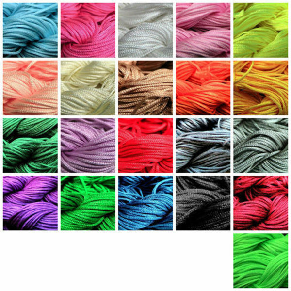 12.5 Metre's Nylon Braided Braiding Cord Thread 2mm Kumihimo Macrame