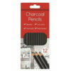 12 Charcoal Artist Pencils For Drawing Sketching Shading Draw Tones Shades