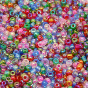 30g x Approx 2mm Size 11/0 Glass Seed Beads Jewellery Beading Princess Mix