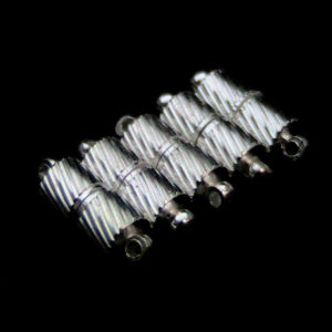 5 Pcs - 15mm Silver Plated Strong Magnetic Clasps Craft Findings Necklace L173