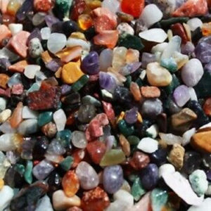 Mixed Natural Gemstone Tumbled Chips Decorative Craft Gemstones Stone
