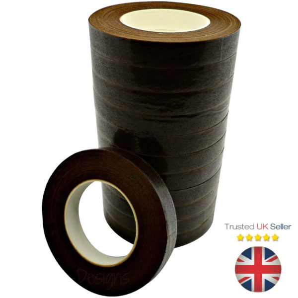 BROWN Florist Stem Tape Wire Floral Work - Buttonholes Craft Floristry