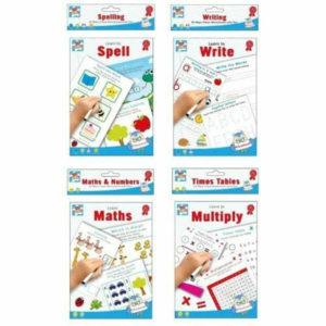 Kids Wipe Clean Educational Fun Learning Books Writing Spelling Maths Numbers