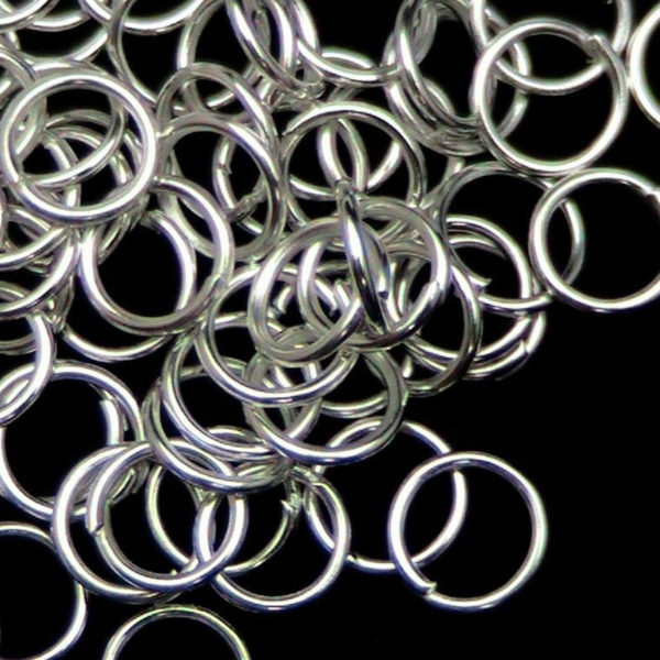 Silver Silver Plated Jewellery Jump Rings Assorted Size Quantity 3mm 4mm 5mm 6mm Etc ML 