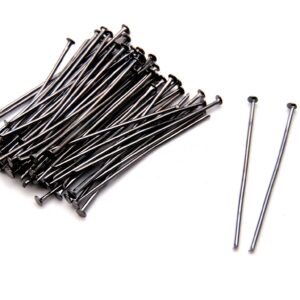 100 x 35mm Black Colour Head Pins Jewellery Findings Craft C110