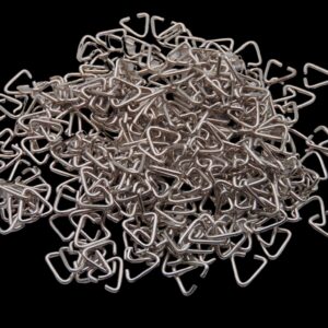 Silver Coloured Triangle Jump Ring Bails Pinch Bails 9mm Findings Beads Craft ML