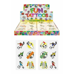 FOOTBALL KIDS TEMPORARY TATTOOS Assorted Designs Party Bag Filler Loot Boys