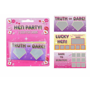 Hen Party Fun Scratch Card Game Novelty Cards Dare Hen Night Bag Fillers