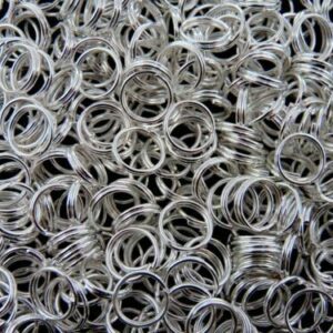 4mm - Silver Plated Split Rings Jewellery Craft Beading