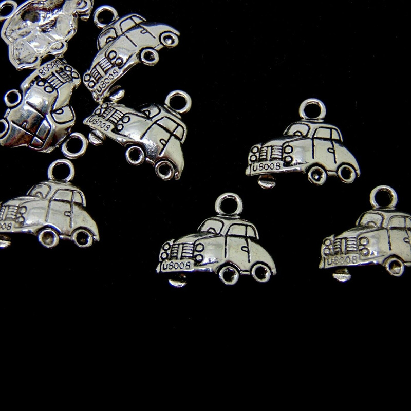 10 Pcs - Tibetan Silver VW Car Charms Beetle Taxi Jewellery Pendant ...