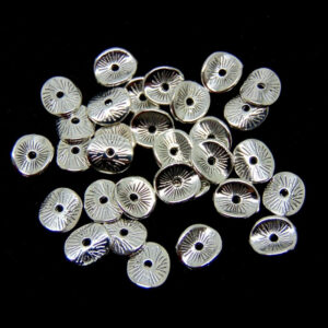 30 Pcs - 10mm Tibetan Silver Donut Nugget Spacer Beads Jewellery Craft B163