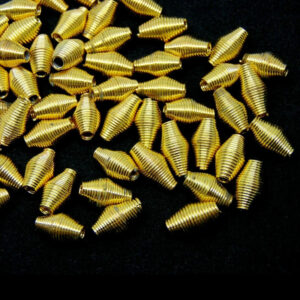 50 Pcs - 11mm Gold Plated Spring Coil Spacer Beads Jewellery Craft Beading A161