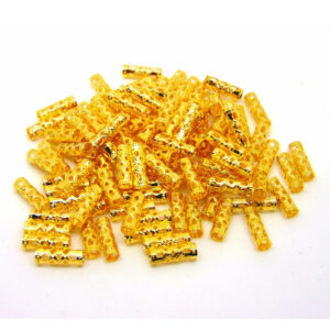 Gold Plated Hollow Tube Spacer Beads Jewellery Craft Beading - ML