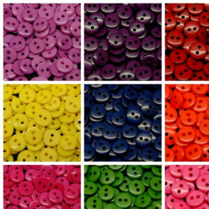 Sewing Buttons 9mm + More Mixed Colour Card Making Costume Sew Craft ML