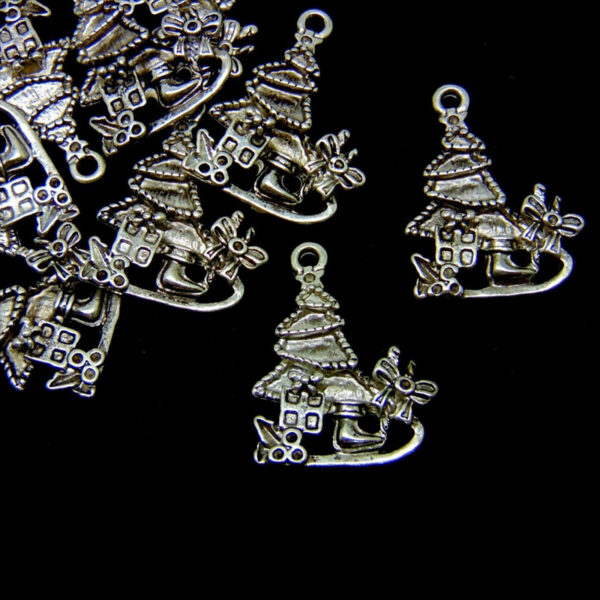 Tibetan Silver XMAS Christmas Theme Charms Pendant Craft Jewellery Gift ML