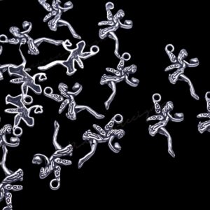 20 Pcs - Tibetan Silver Dainty Angel Fairy Charm 23mm Jewellery Pendant D289