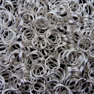 12mm - Silver Plated Split Rings Jewellery Findings Beadings