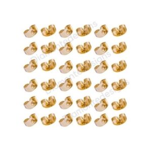 5mm Gold Plated Butterfly Earring Backs Push Fit Scrolls Jewellery Findings UK