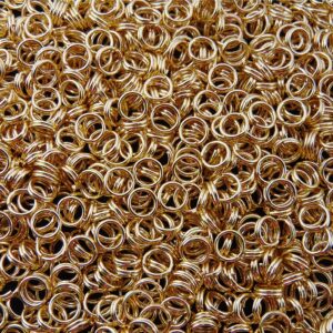 5mm Gold Plated Jewellery Split Rings Ring Findings Craft UK