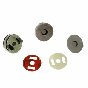 5 Pcs - 18mm Gun Metal Magnetic Snap Clasps For Purses or Bags - C172
