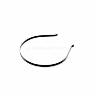 Plain Black Metal Alice Band Tiara Headband 6mm Craft Accessories Ladies